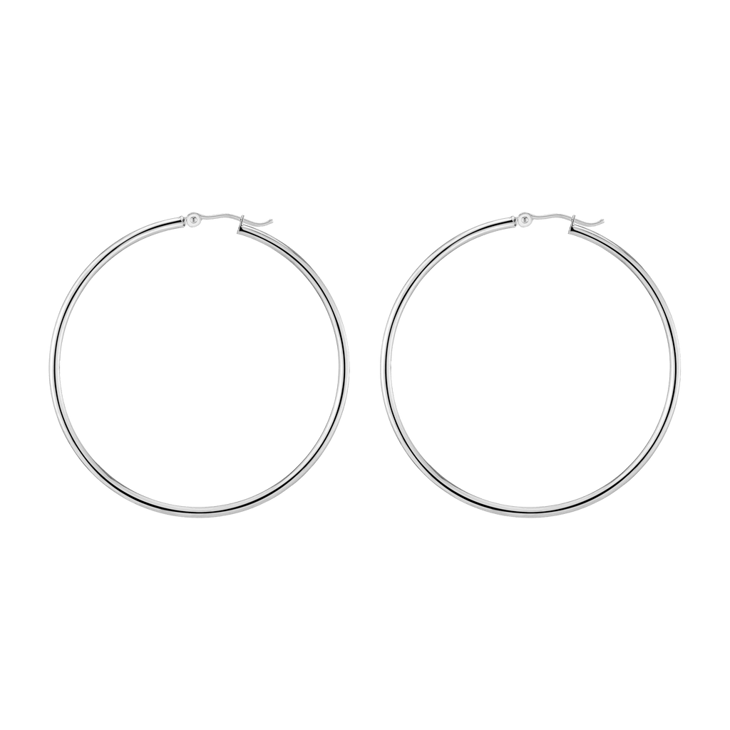 Gold Hoop Earrings - 2mm