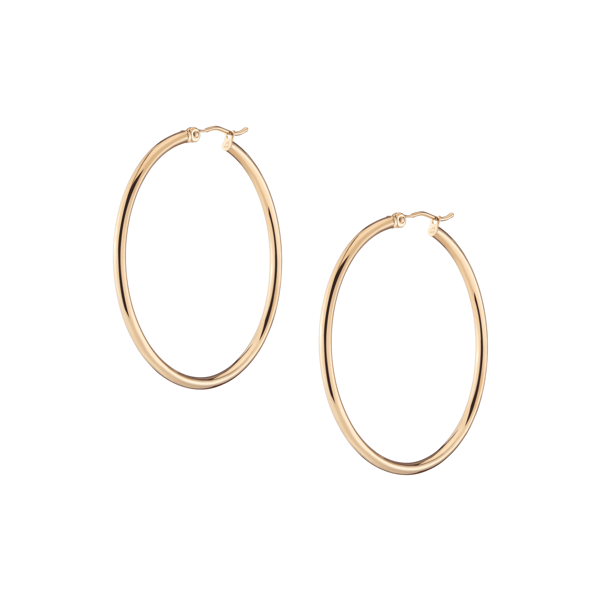 Gold Hoop Earrings - 2mm