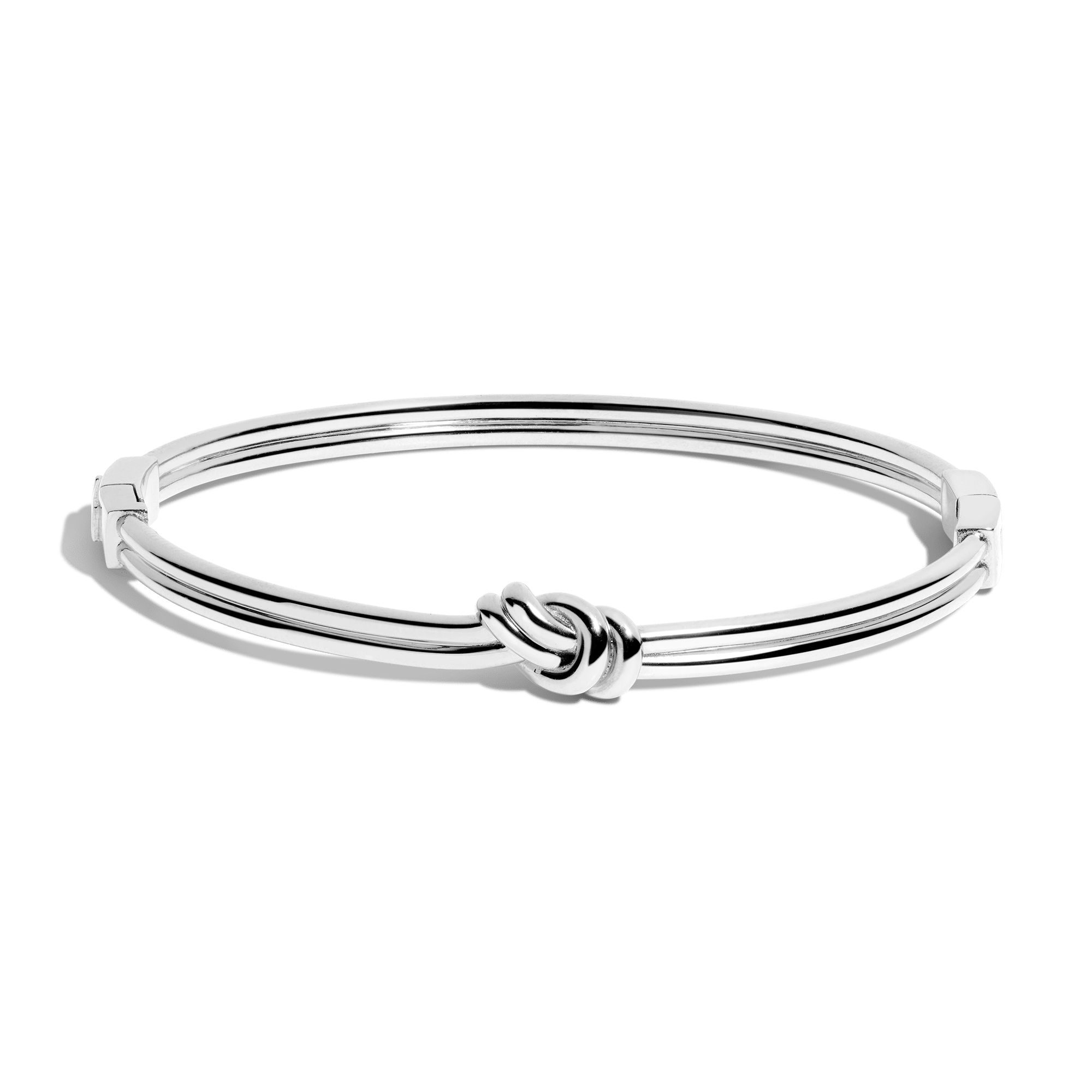 Gold Knot Hinged Bracelet