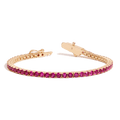 Lab Grown Red Ruby Tennis Bracelet - 6ct