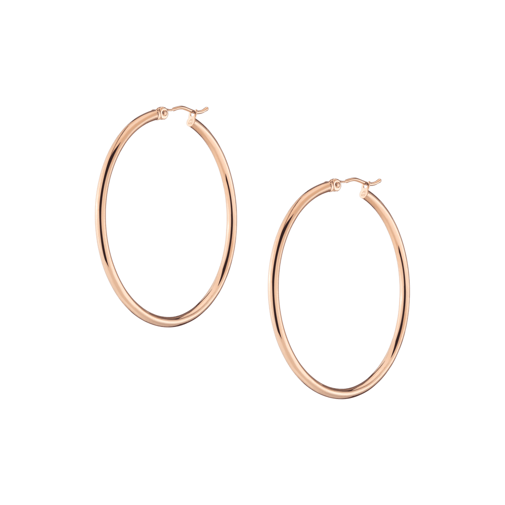 Gold Hoop Earrings - 2mm