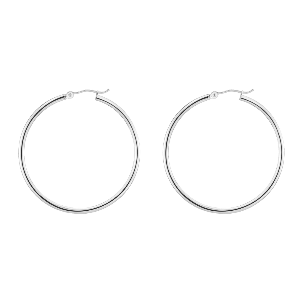 Gold Hoop Earrings - 2mm