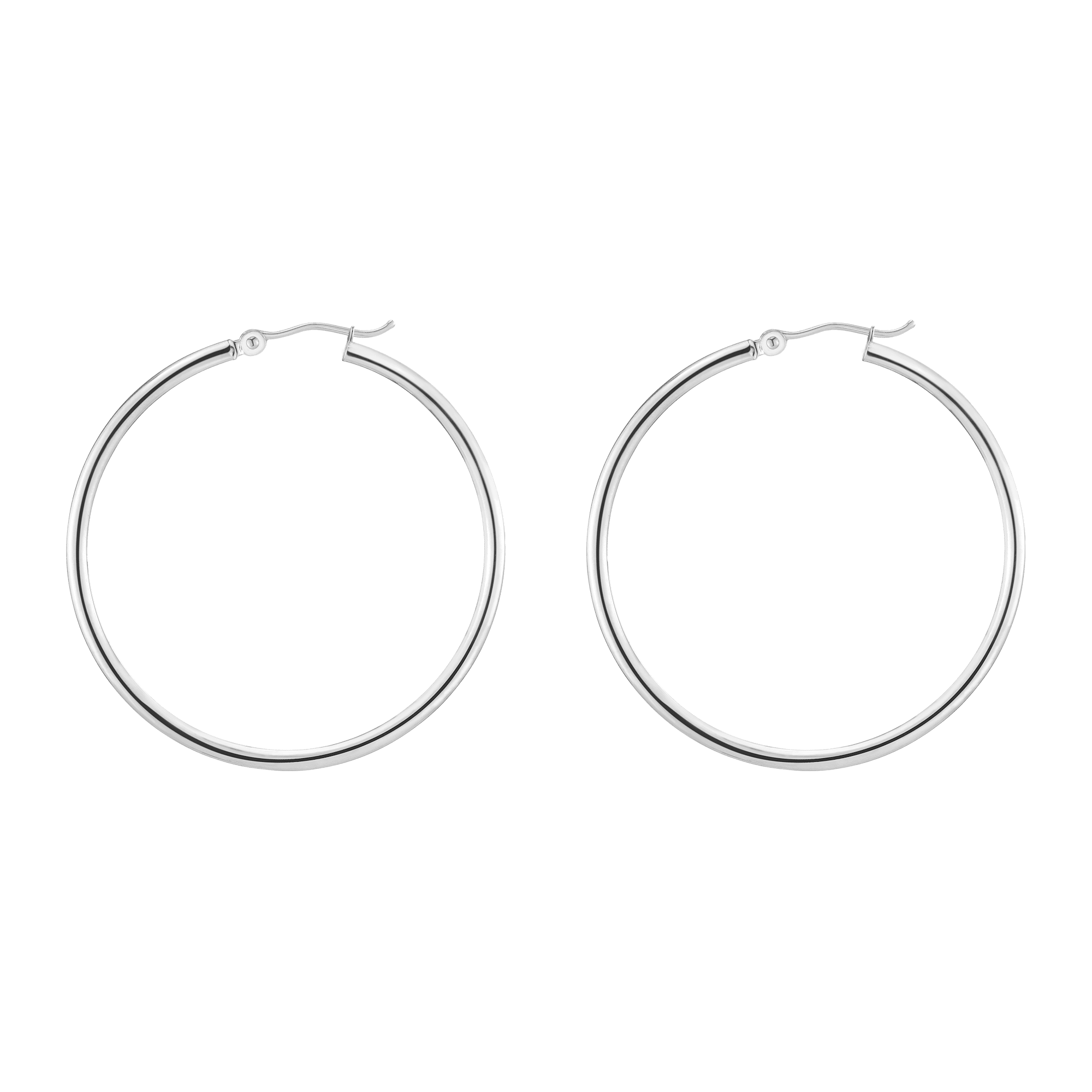 Gold Hoop Earrings - 2mm