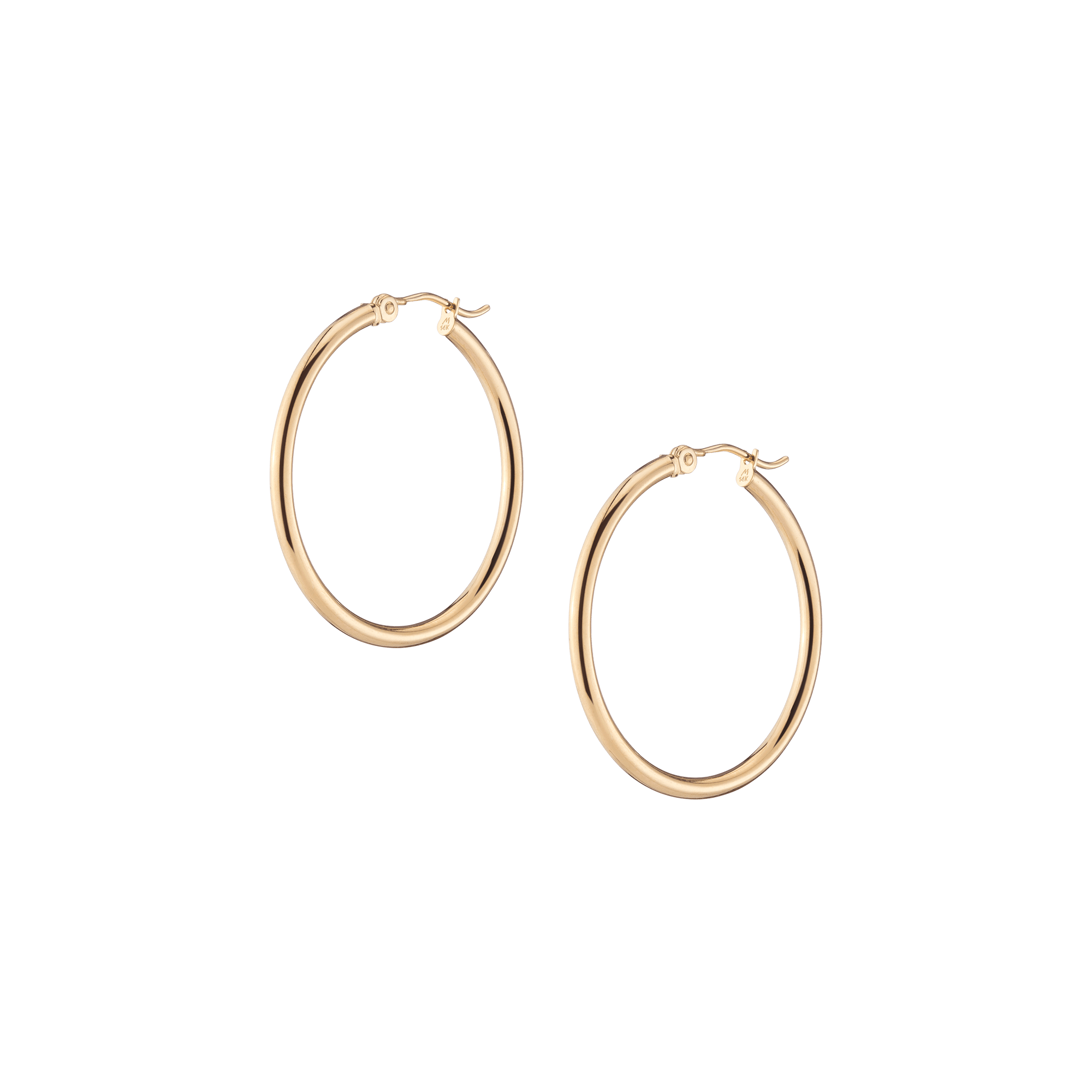Gold Hoop Earrings - 2mm