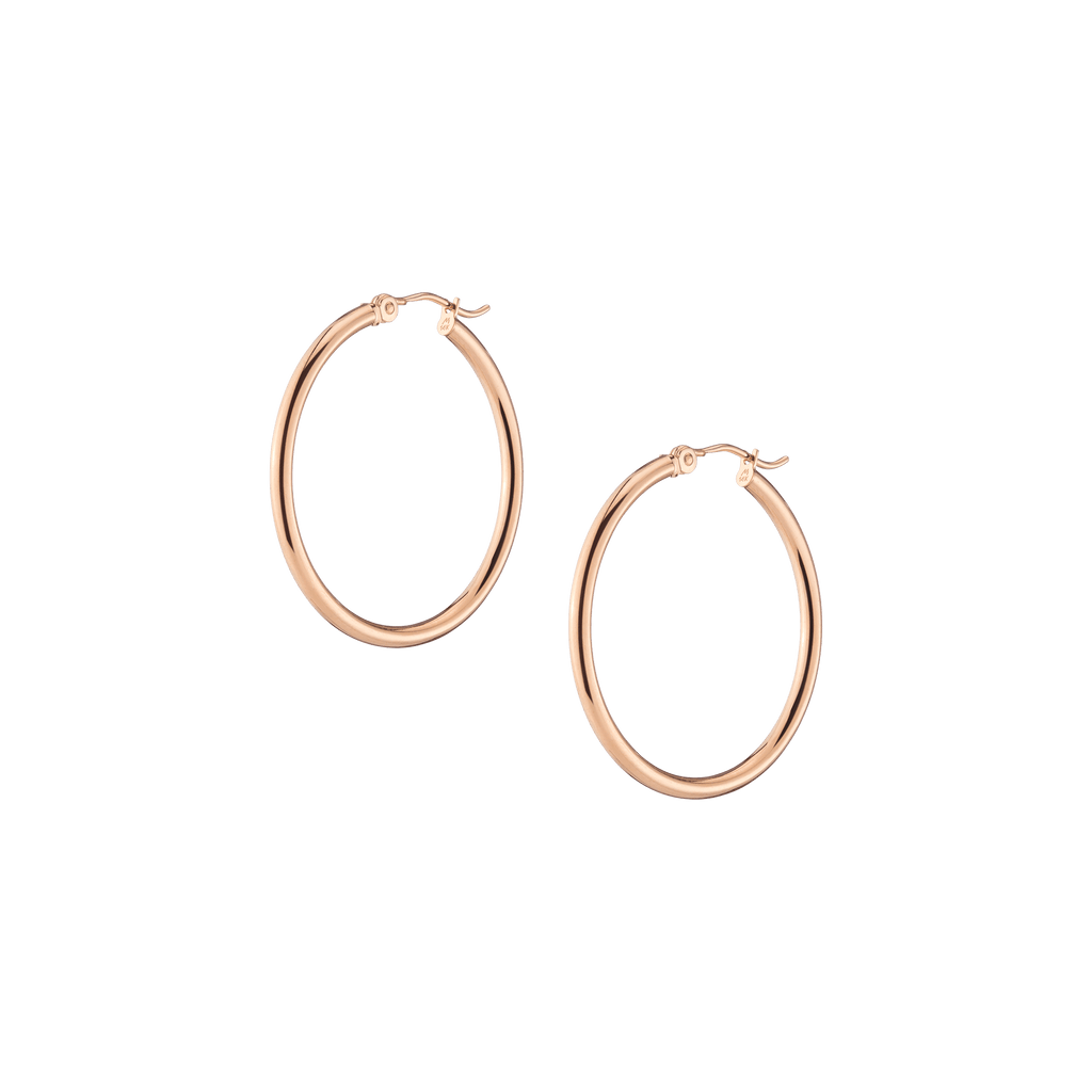 Gold Hoop Earrings - 2mm