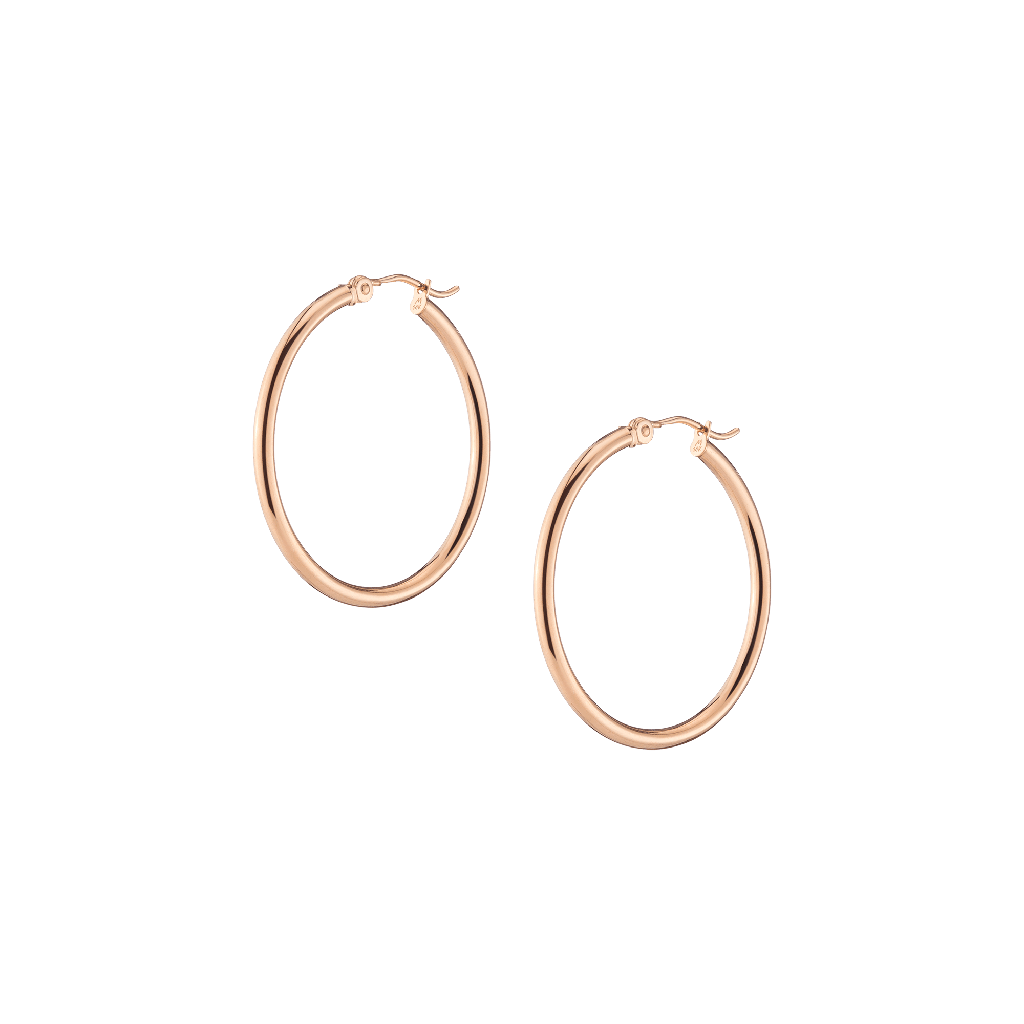 Gold Hoop Earrings - 2mm