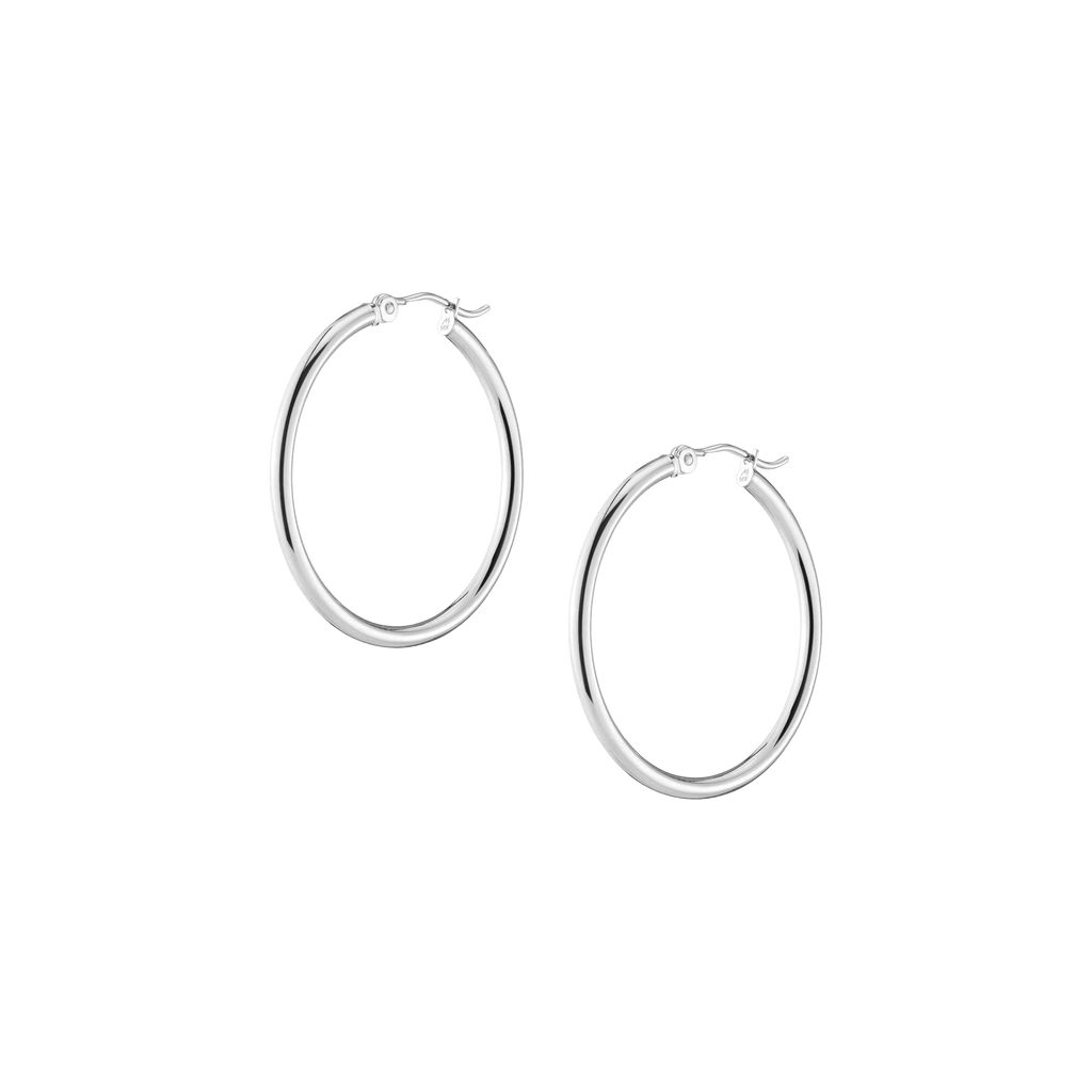Gold Hoop Earrings - 2mm