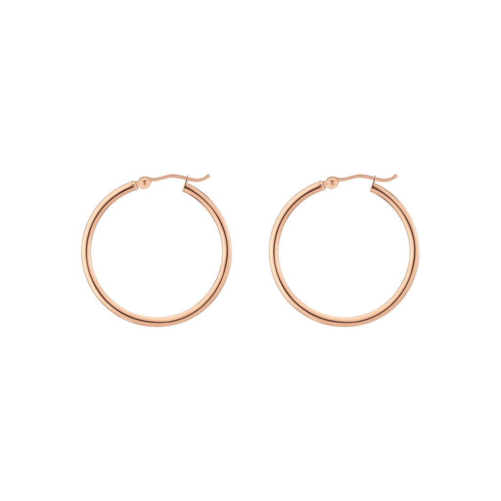 Gold Hoop Earrings - 2mm