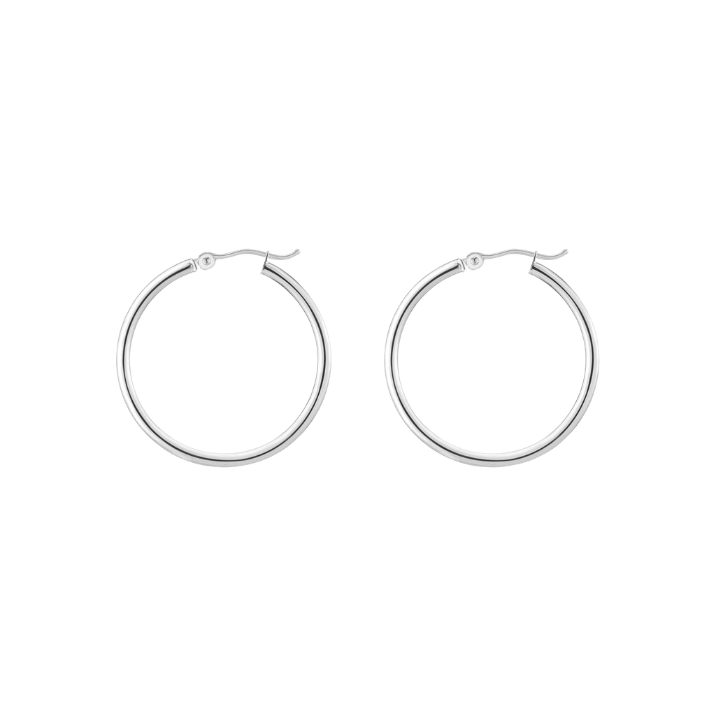 Gold Hoop Earrings - 2mm