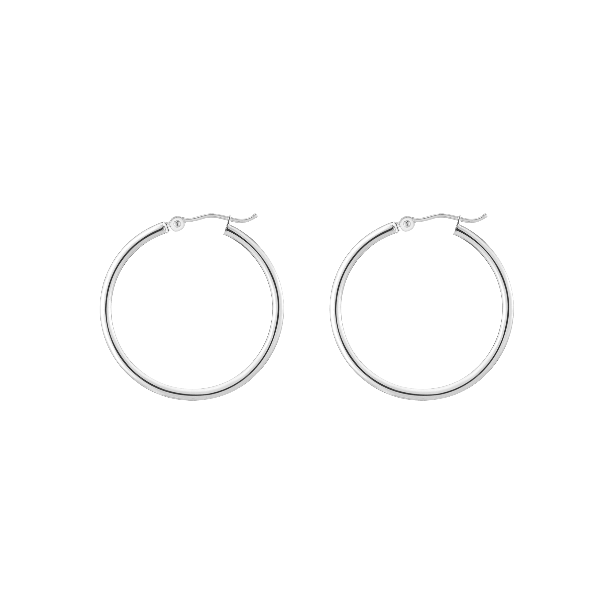 Gold Hoop Earrings - 2mm