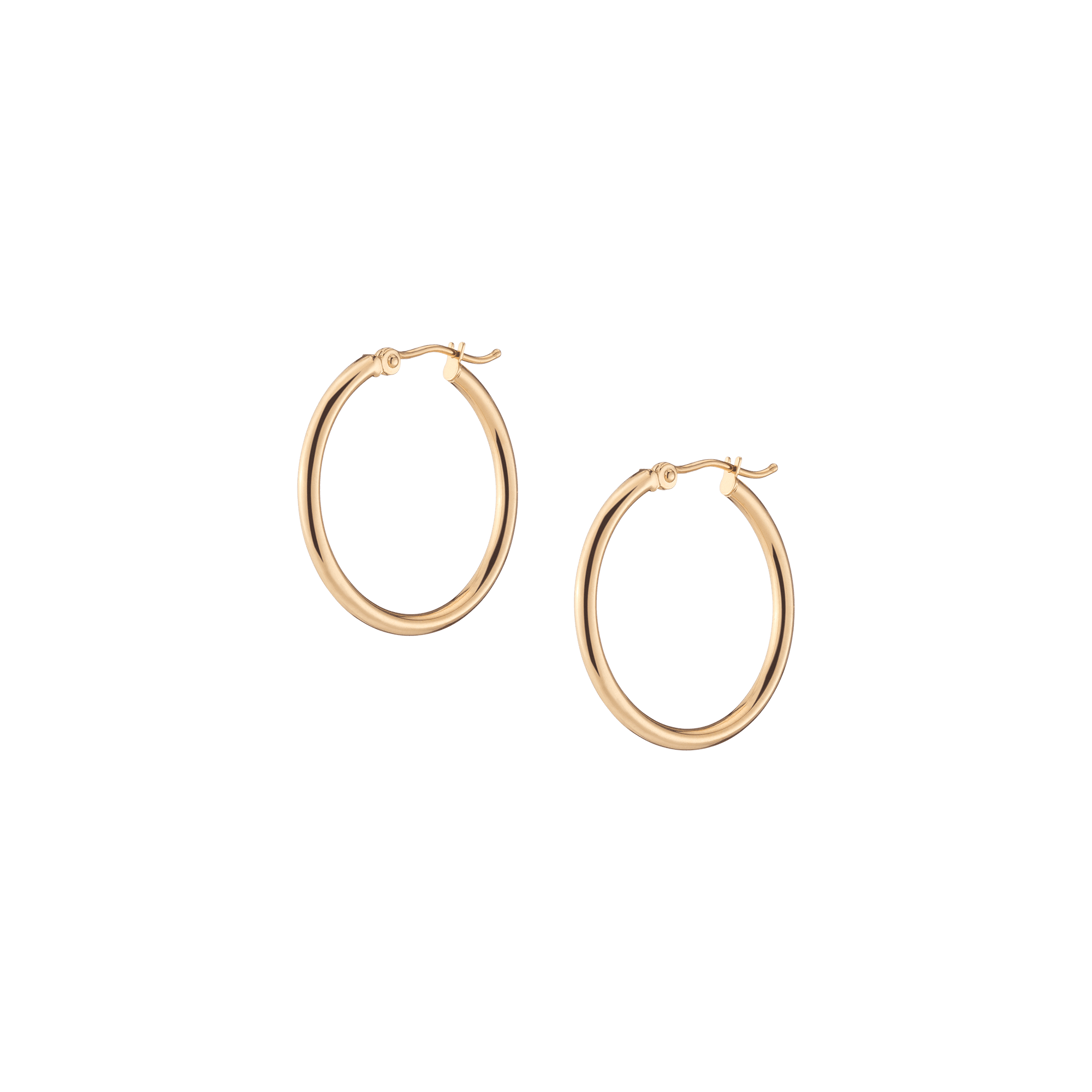 Gold Hoop Earrings - 2mm