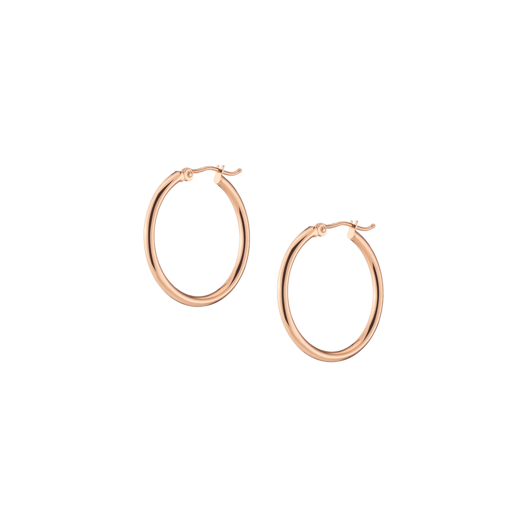 Gold Hoop Earrings - 2mm