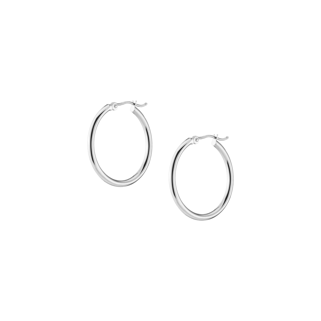 Gold Hoop Earrings - 2mm