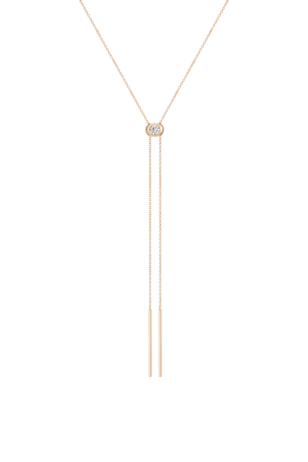 Aurate x Frye: Lab Grown Diamond Bolo Necklace