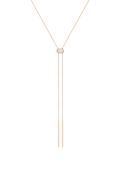 Aurate x Frye: Lab Grown White Sapphire Bolo Necklace