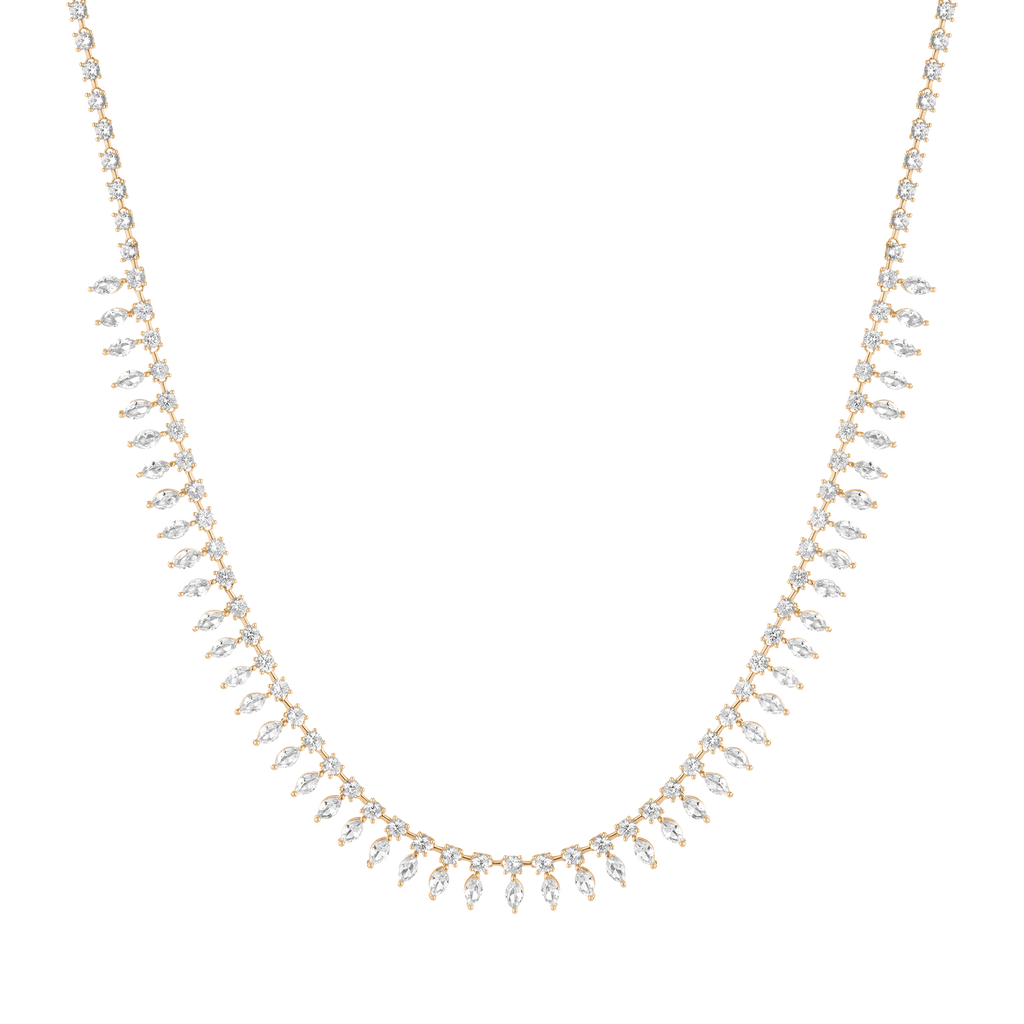 Aurate x Frye: Marquise Fringe Necklace