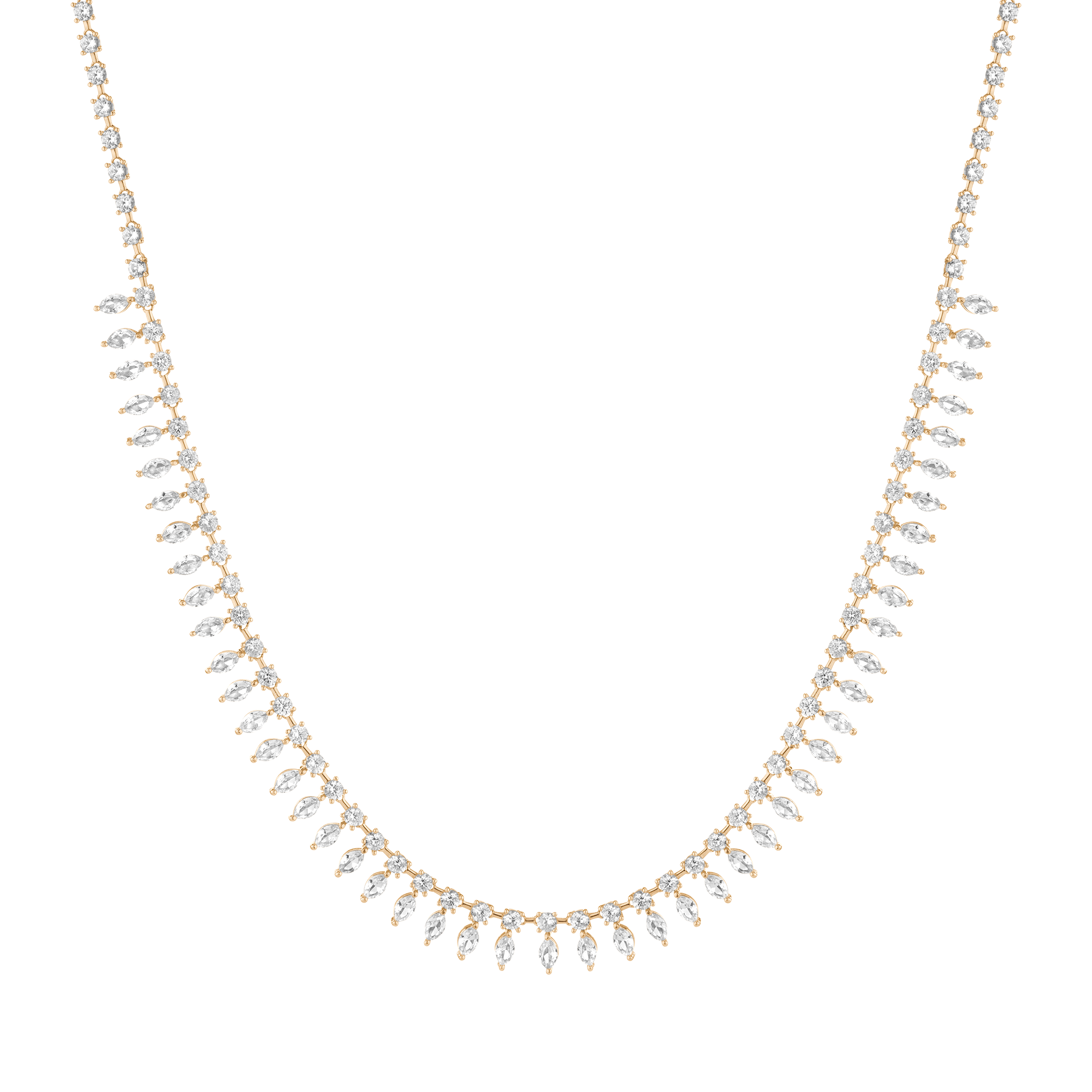 Aurate x Frye: Marquise Fringe Necklace