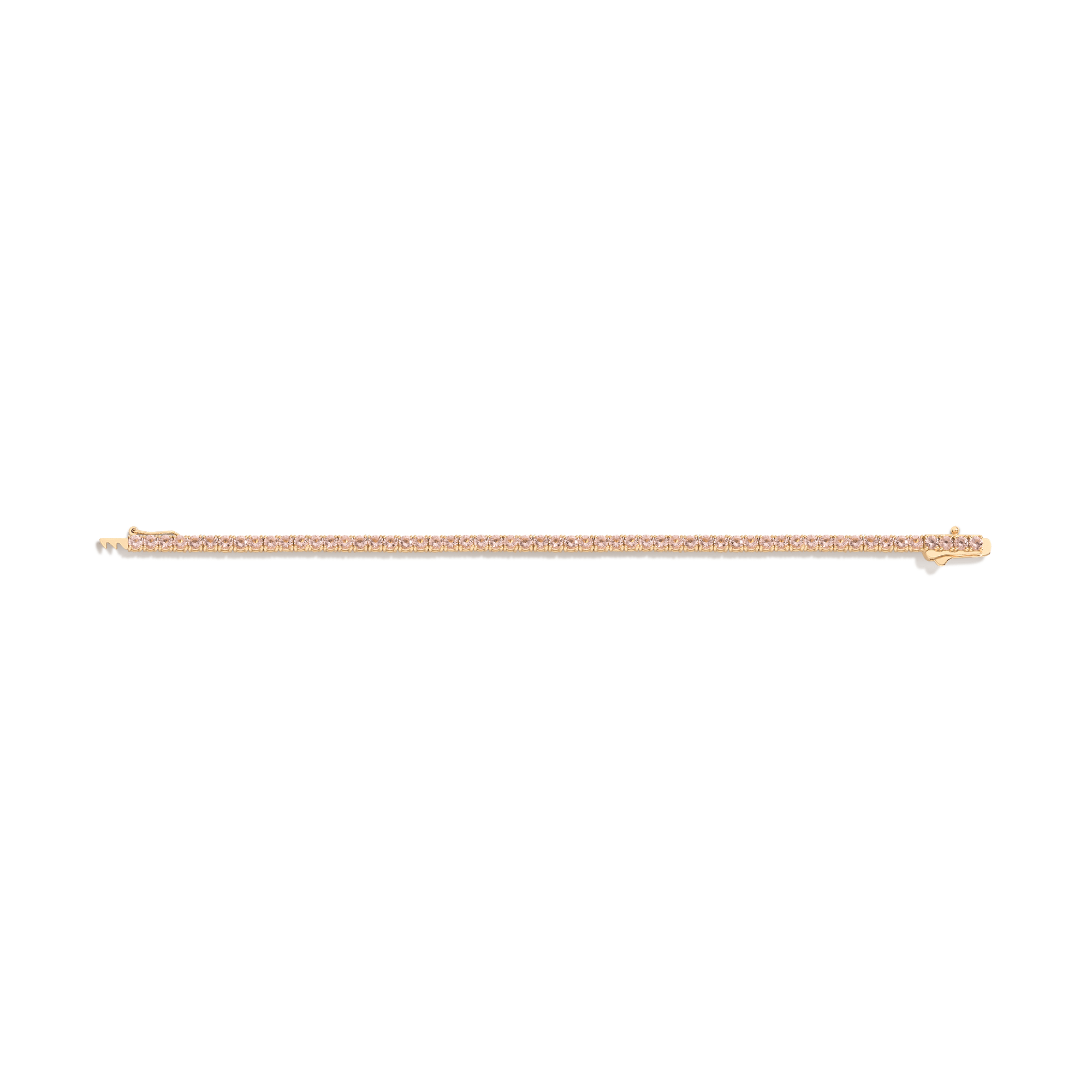 Lab Grown Morganite Tennis Bracelet