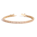 Lab Grown Morganite Baguette Tennis Bracelet