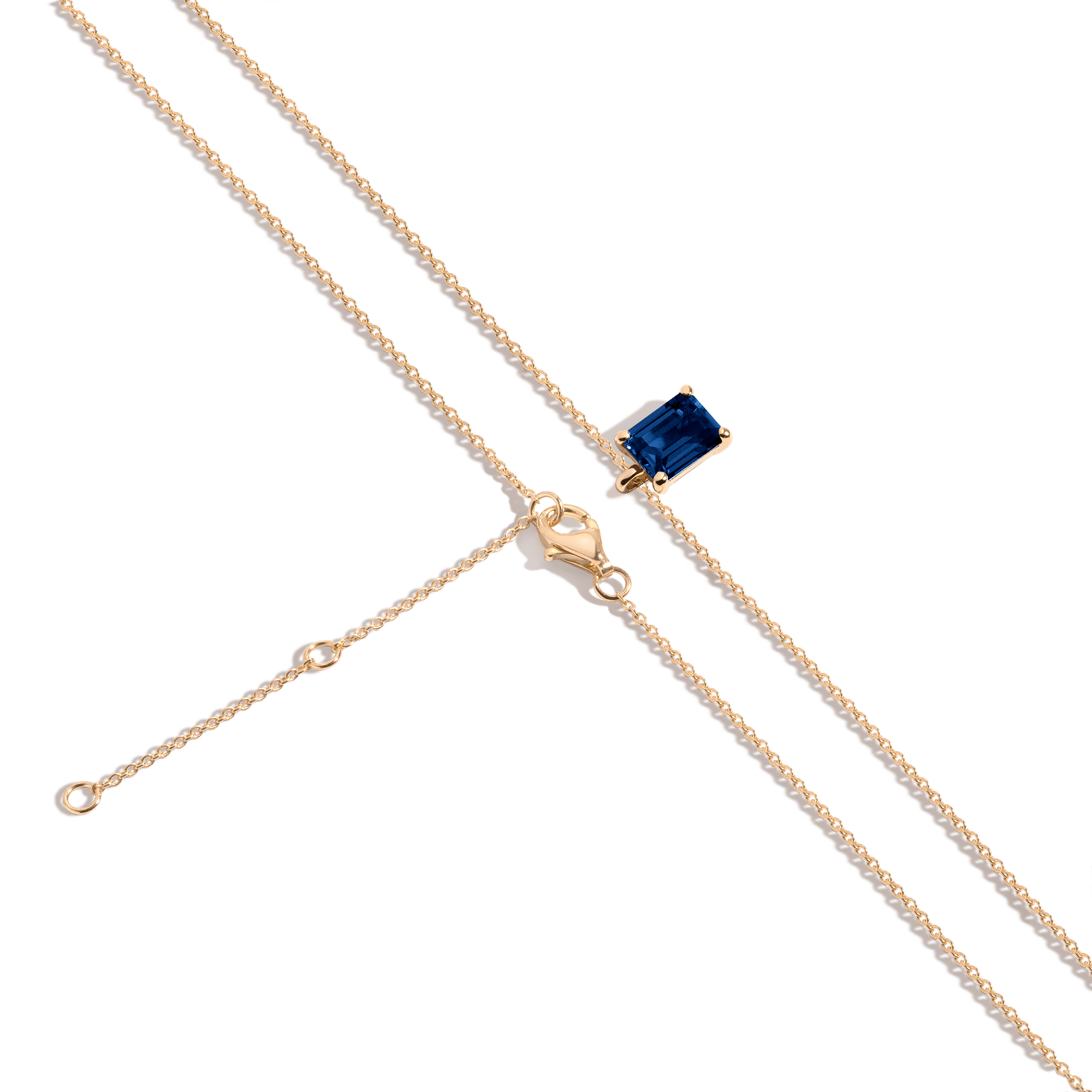 Emerald Gemstone Solitaire Necklace