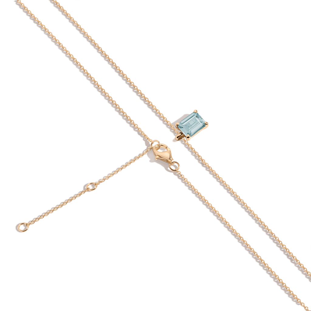 Emerald Gemstone Solitaire Necklace