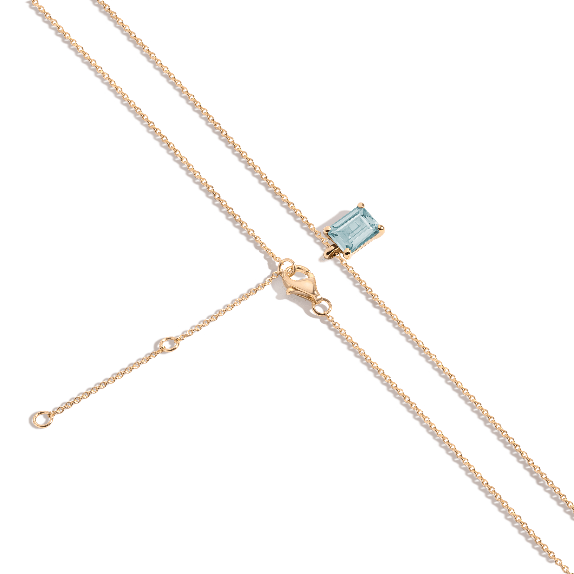 Emerald Gemstone Solitaire Necklace