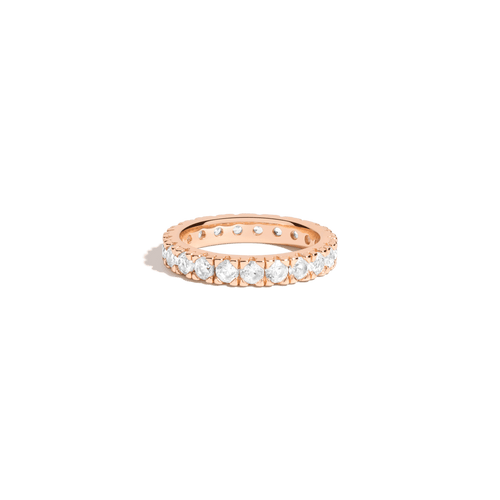 2ct Lab Grown White Sapphire Eternity Ring
