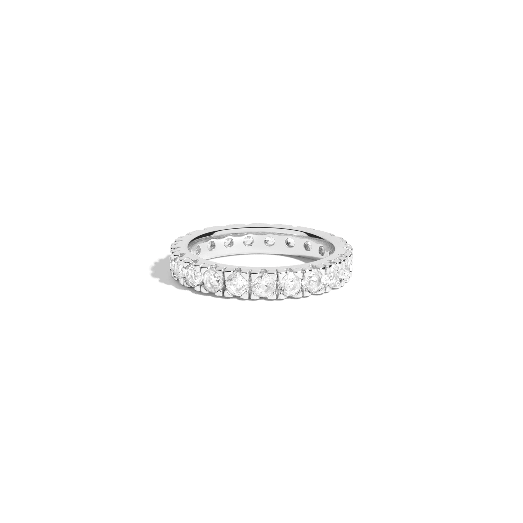 2ct Lab Grown White Sapphire Eternity Ring