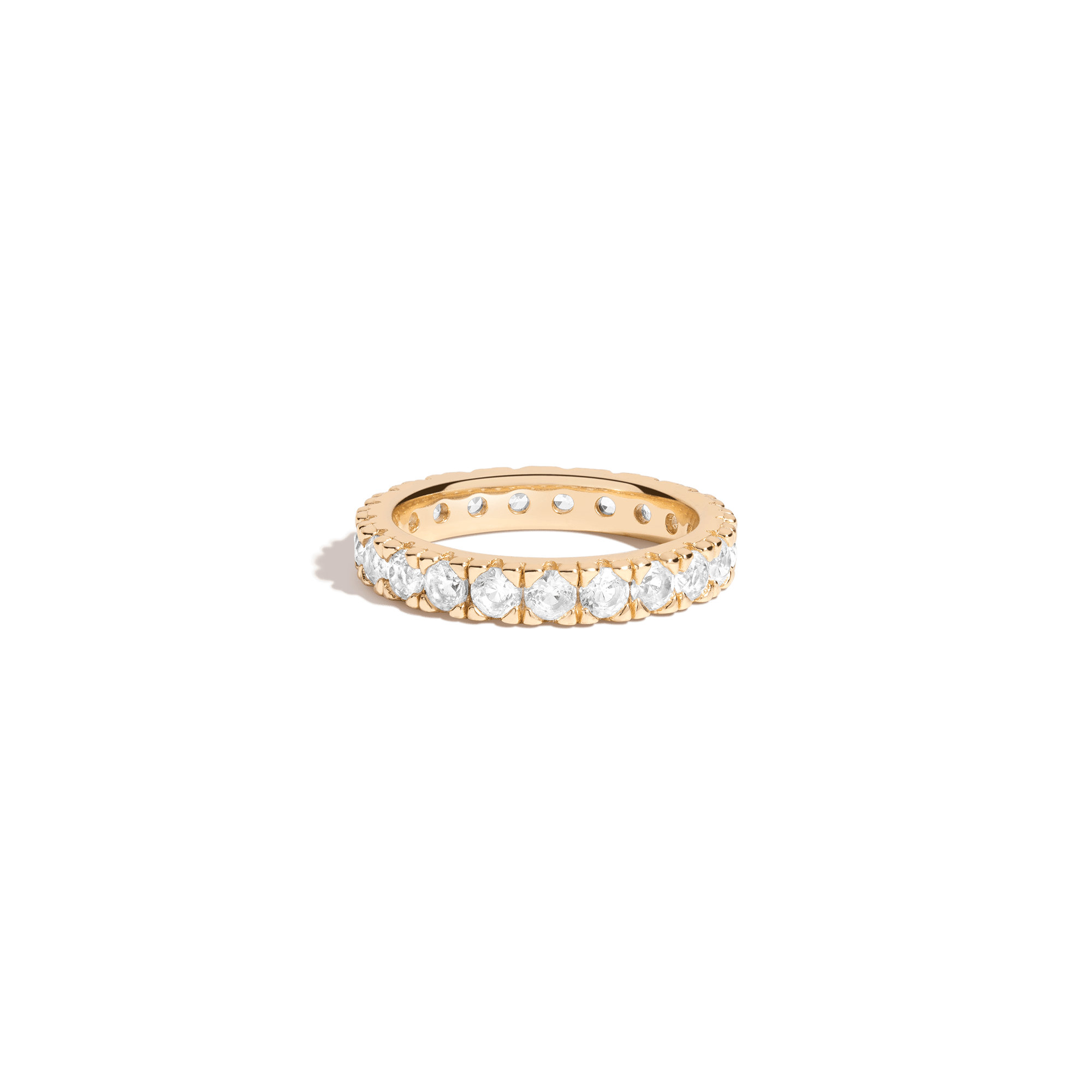2ct Lab Grown White Sapphire Eternity Ring