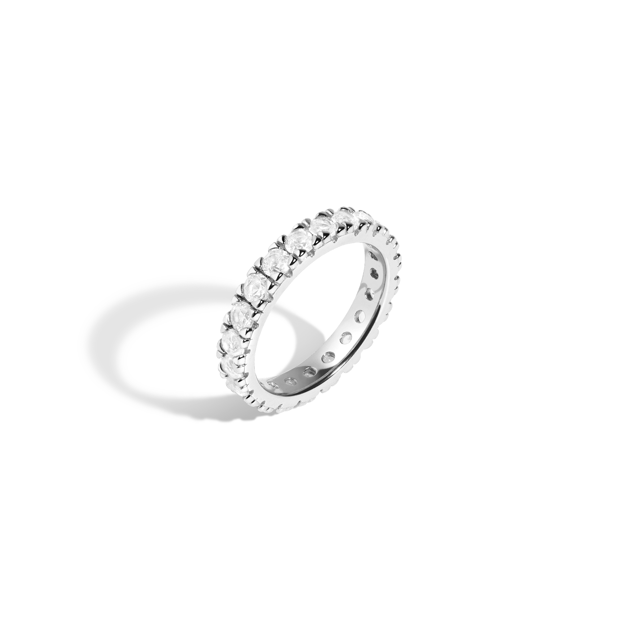 2ct Lab Grown White Sapphire Eternity Ring