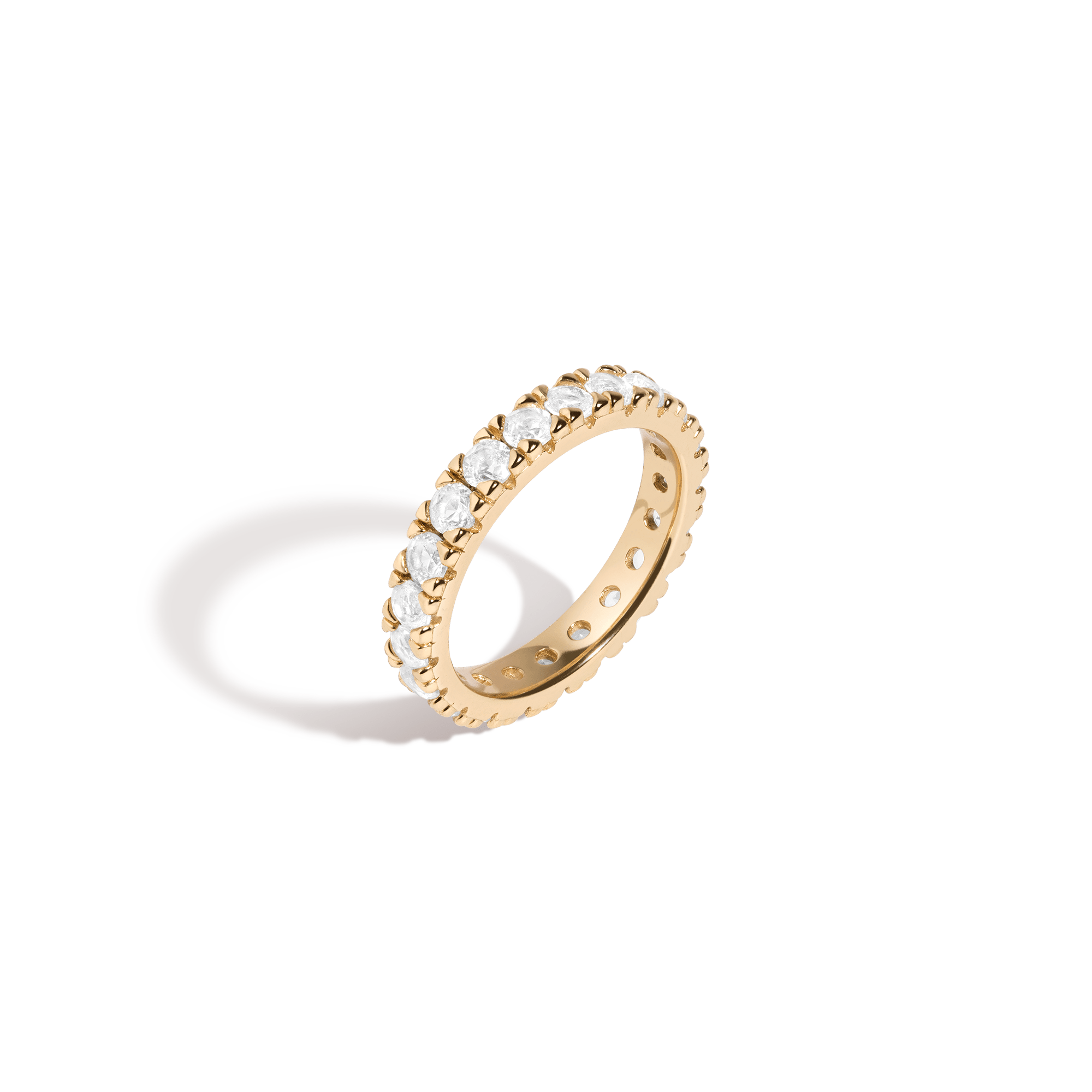 2ct Lab Grown White Sapphire Eternity Ring
