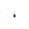 Lab Grown Emerald Heirloom Pendant