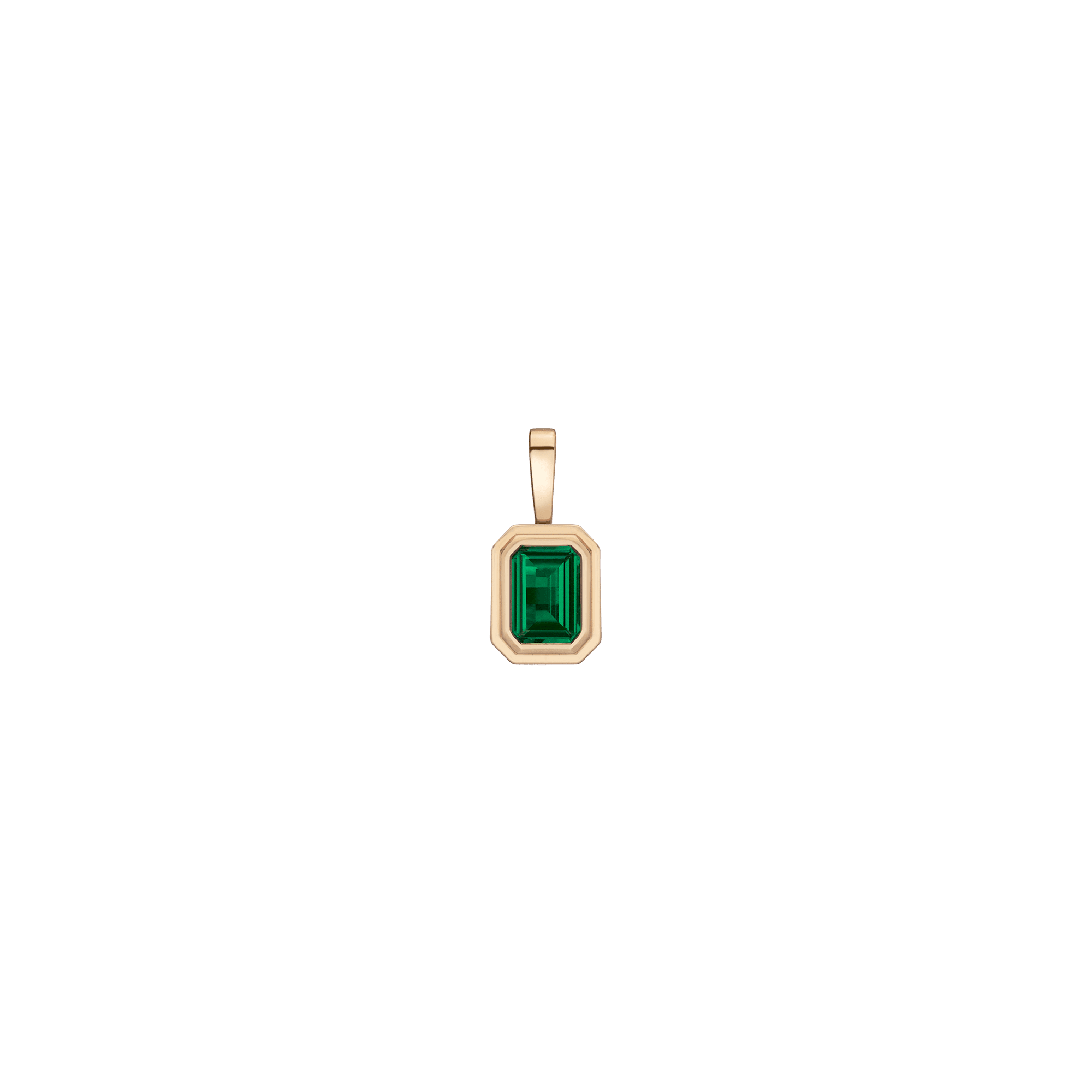 Lab Grown Emerald Heirloom Pendant