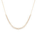 Graduated Lab Grown Diamond Bezel Necklace