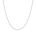 Lab Grown White Sapphire Tennis Necklace