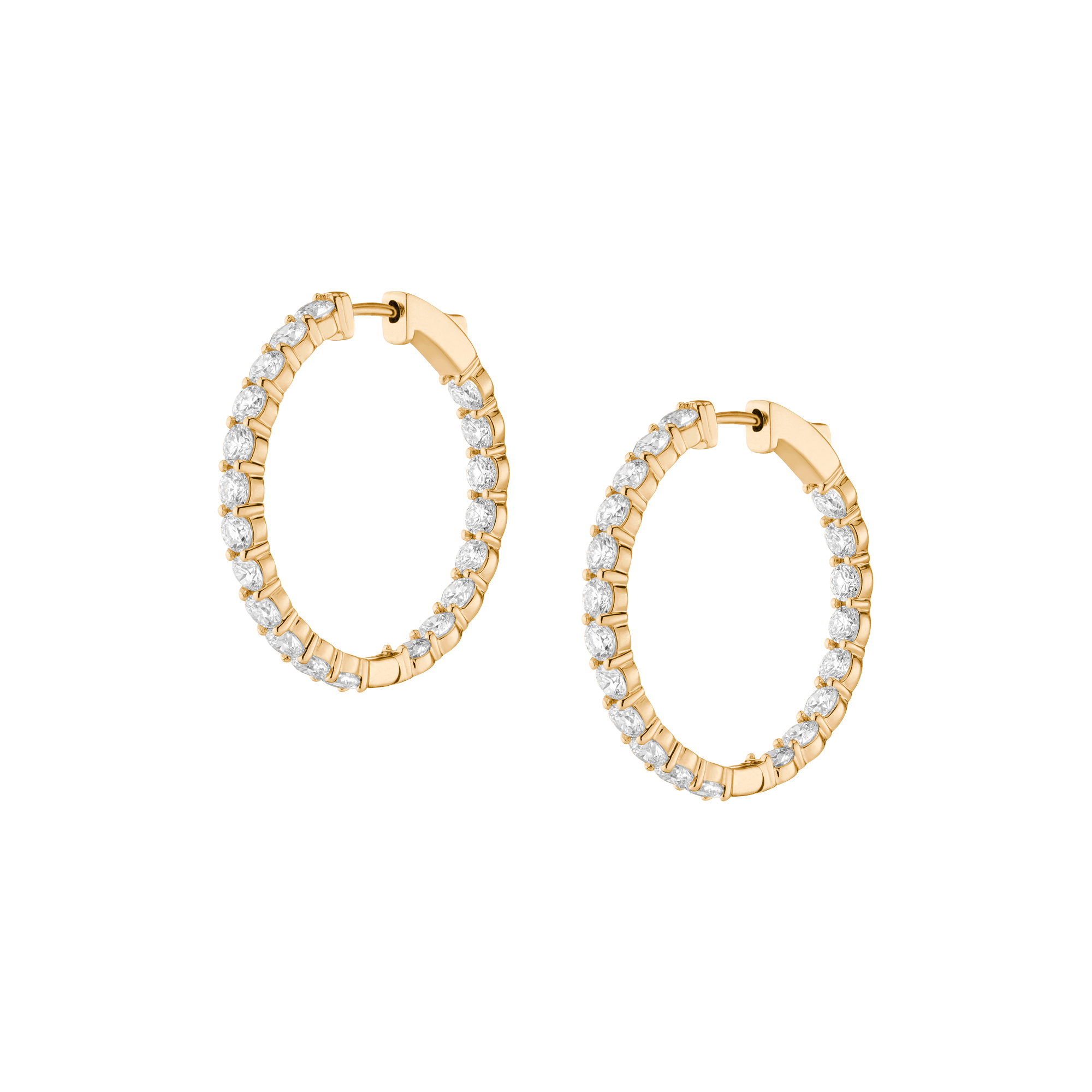 4ct Luxury Lab Grown Diamond Hoops