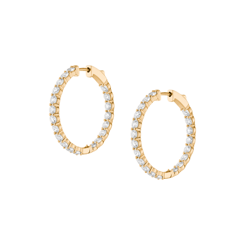 4ct Luxury Lab Grown Diamond Hoops
