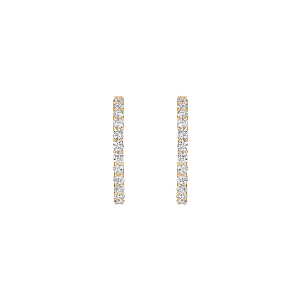 4ct Luxury Lab Grown Diamond Hoops
