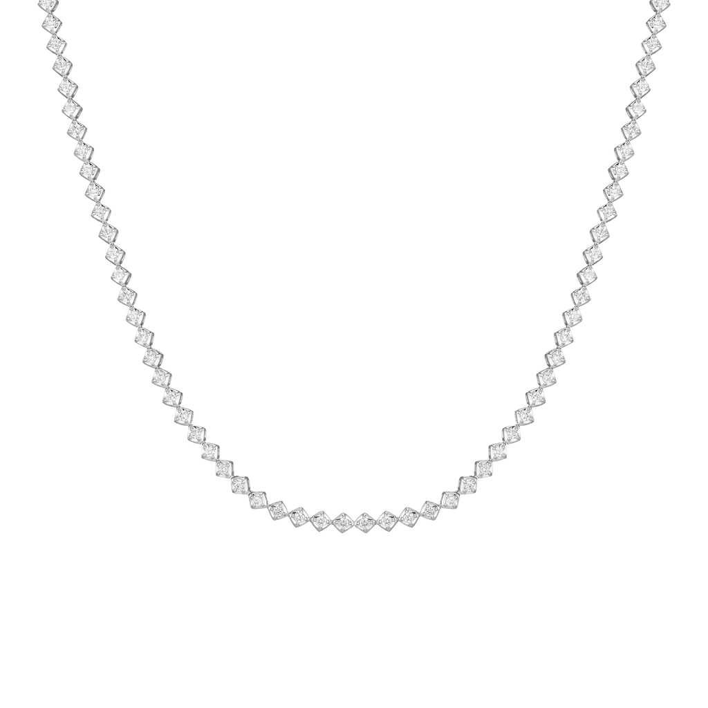 Petite Lab Grown Diamond Tennis Necklace