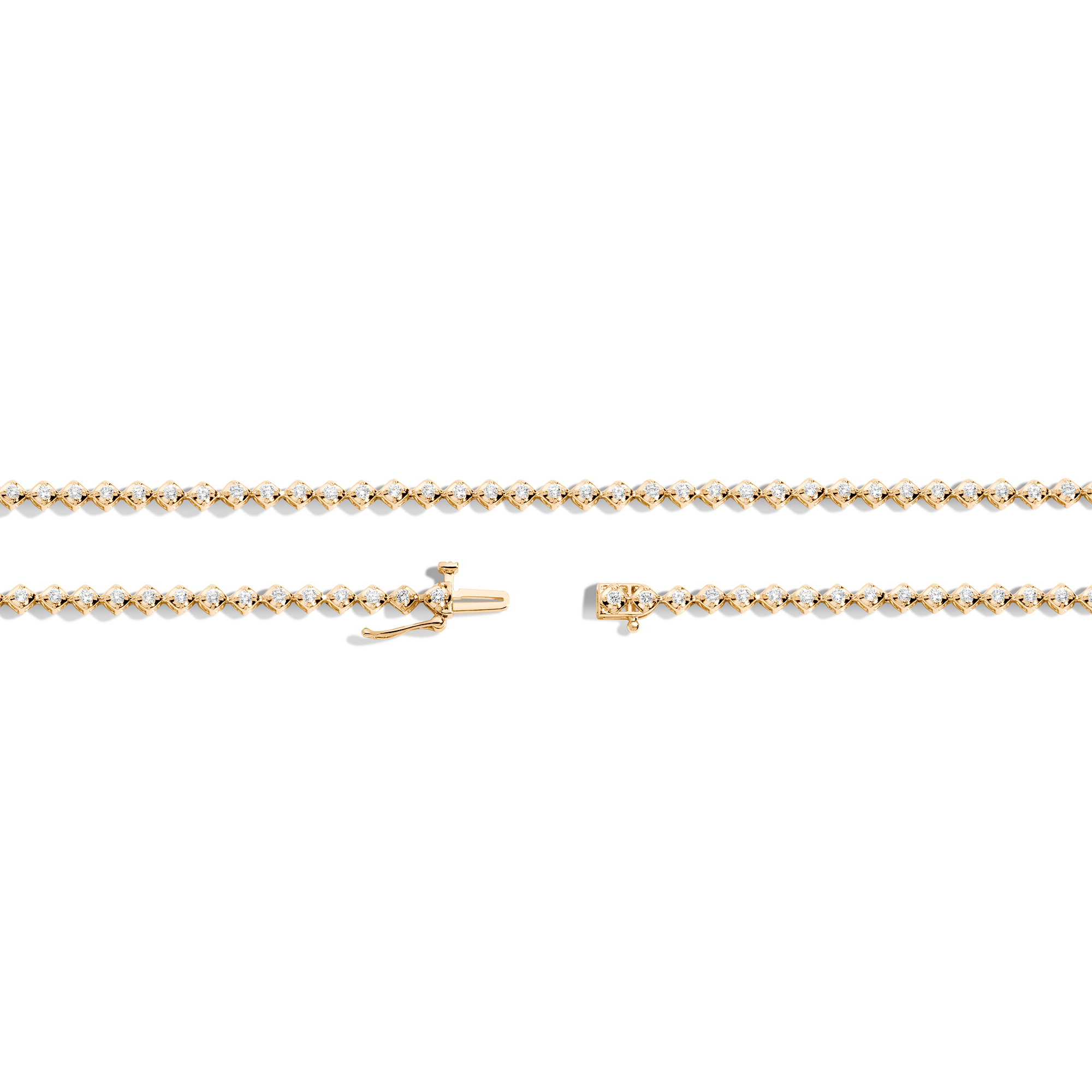 Petite Lab Grown Diamond Tennis Necklace