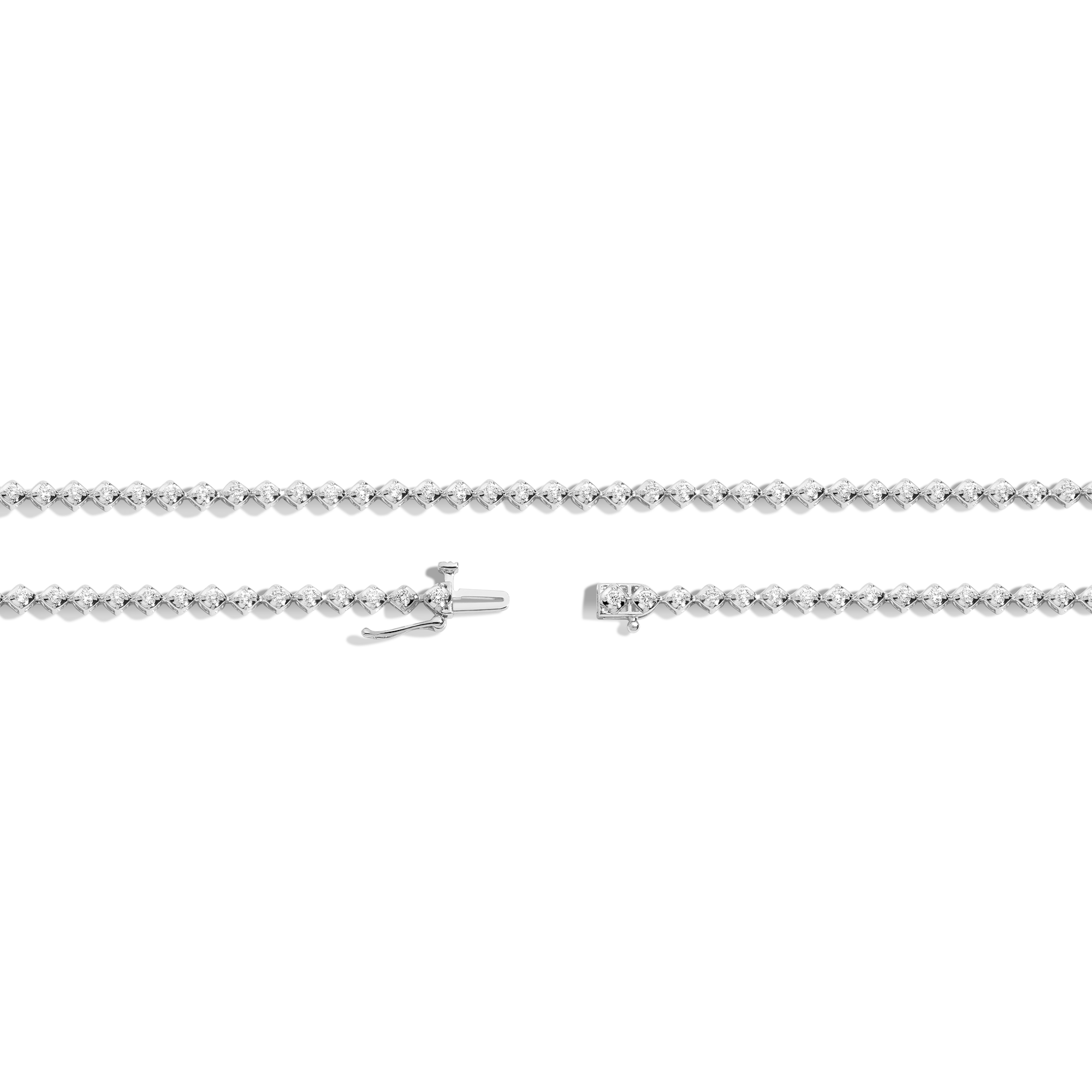 Petite Lab Grown Diamond Tennis Necklace