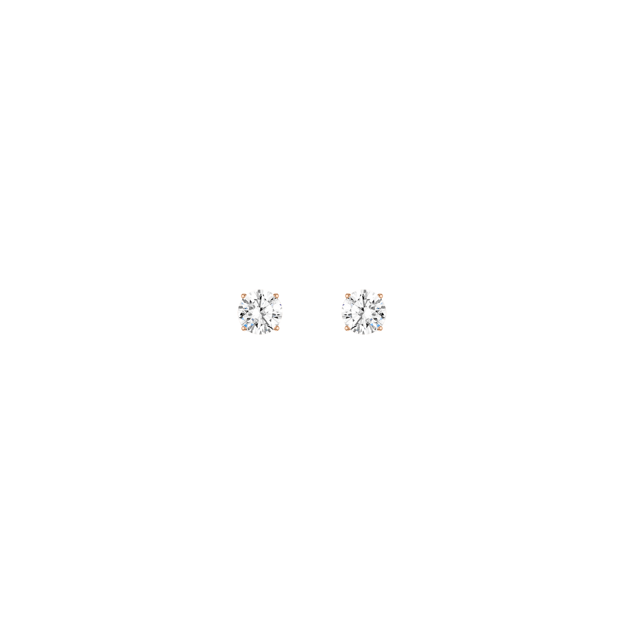 Luxury Round Lab Grown Diamond Studs