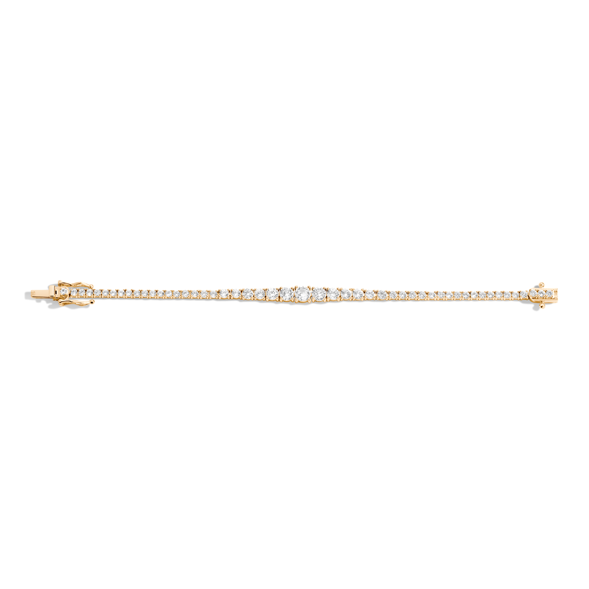 Lab Grown Diamond Graduated Modern Tennis Bracelet