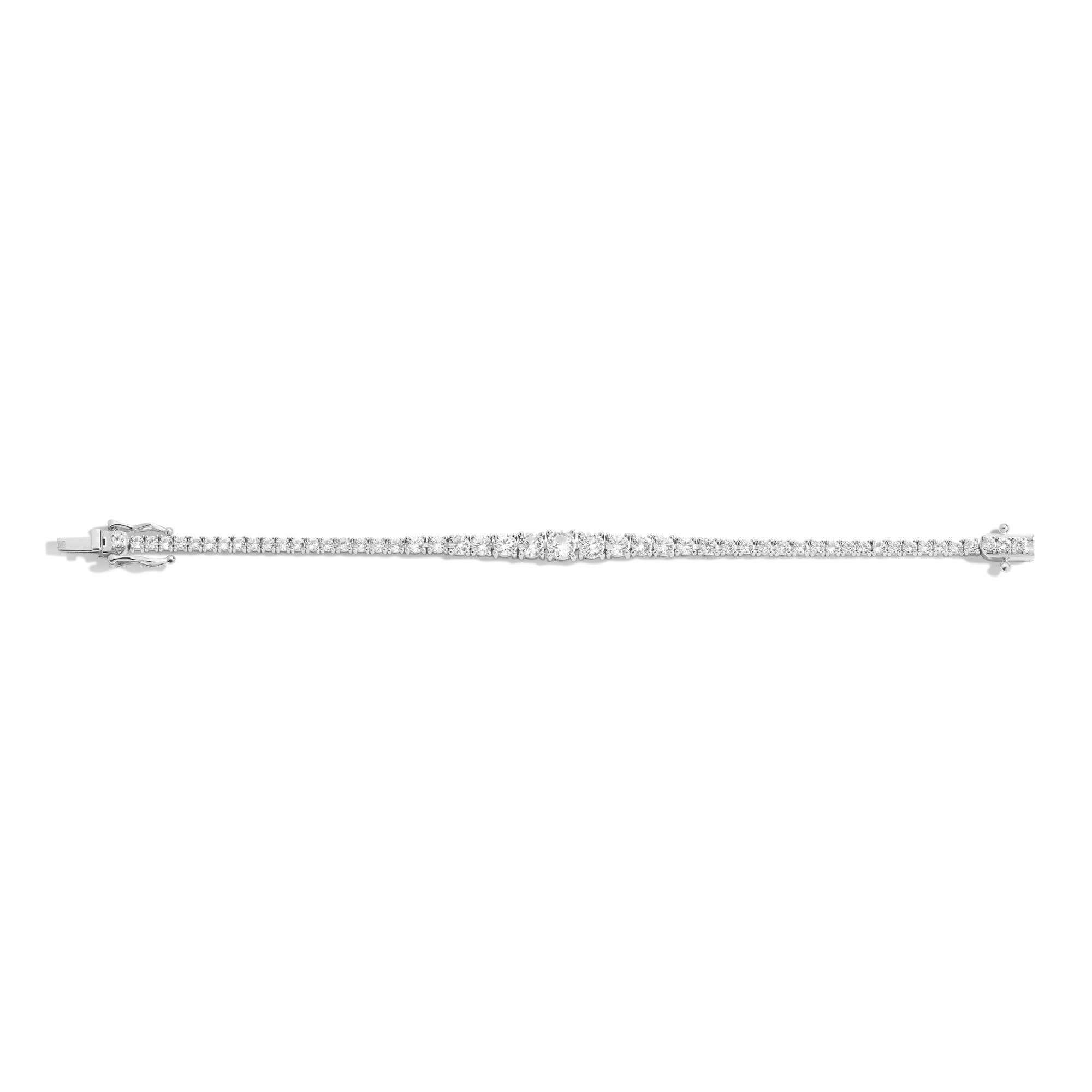 Lab Grown Diamond Graduated Modern Tennis Bracelet