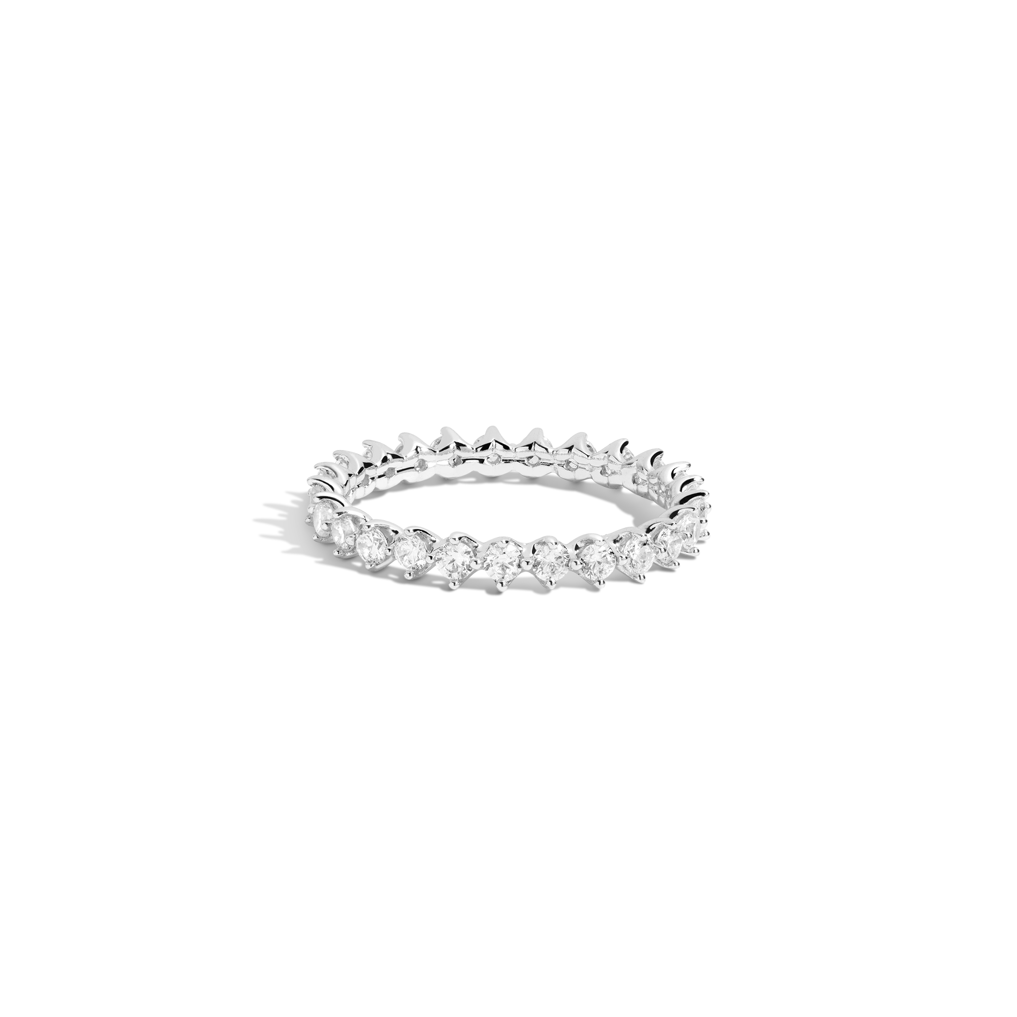 Three-Prong Lab Grown Diamond Eternity Ring
