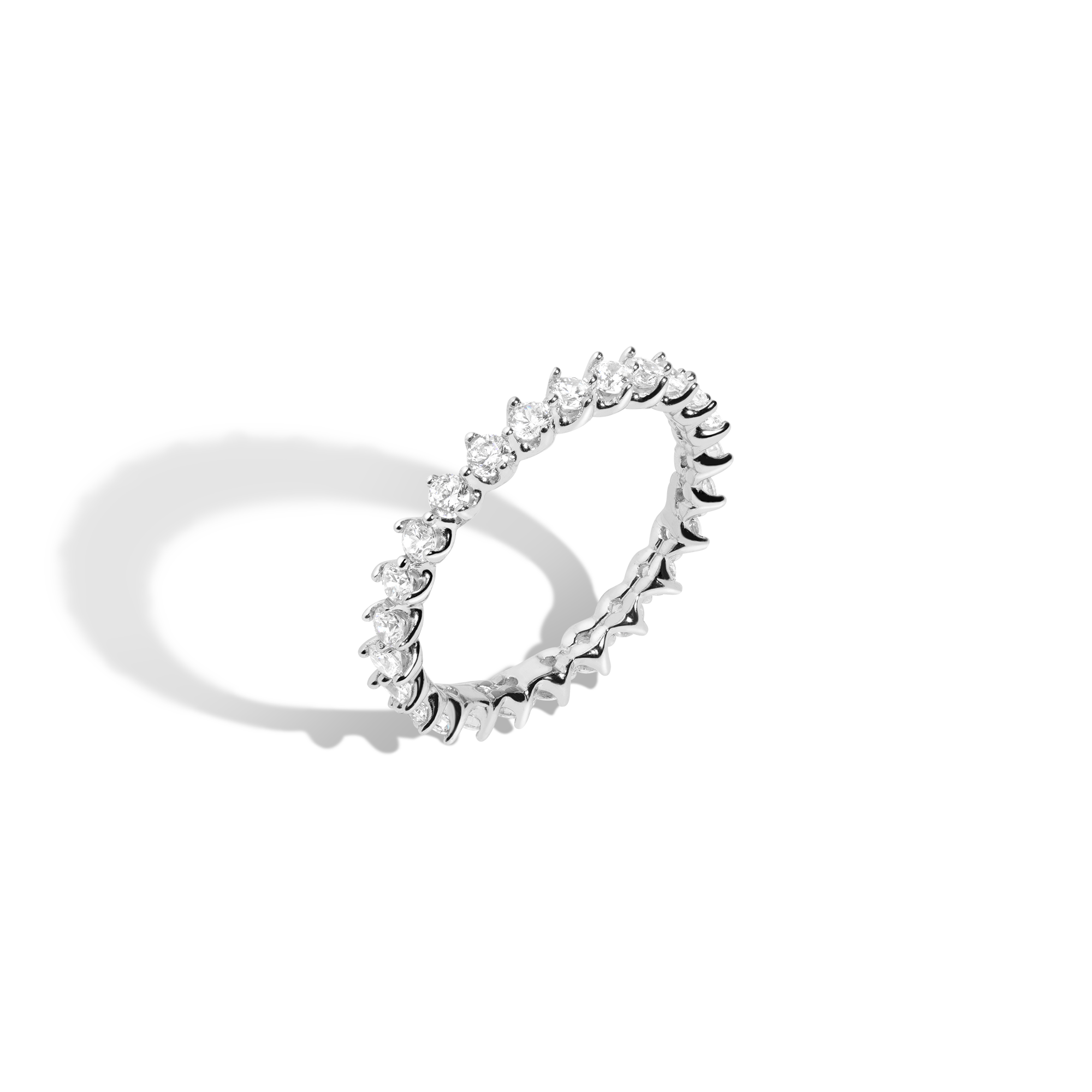 Three-Prong Lab Grown Diamond Eternity Ring