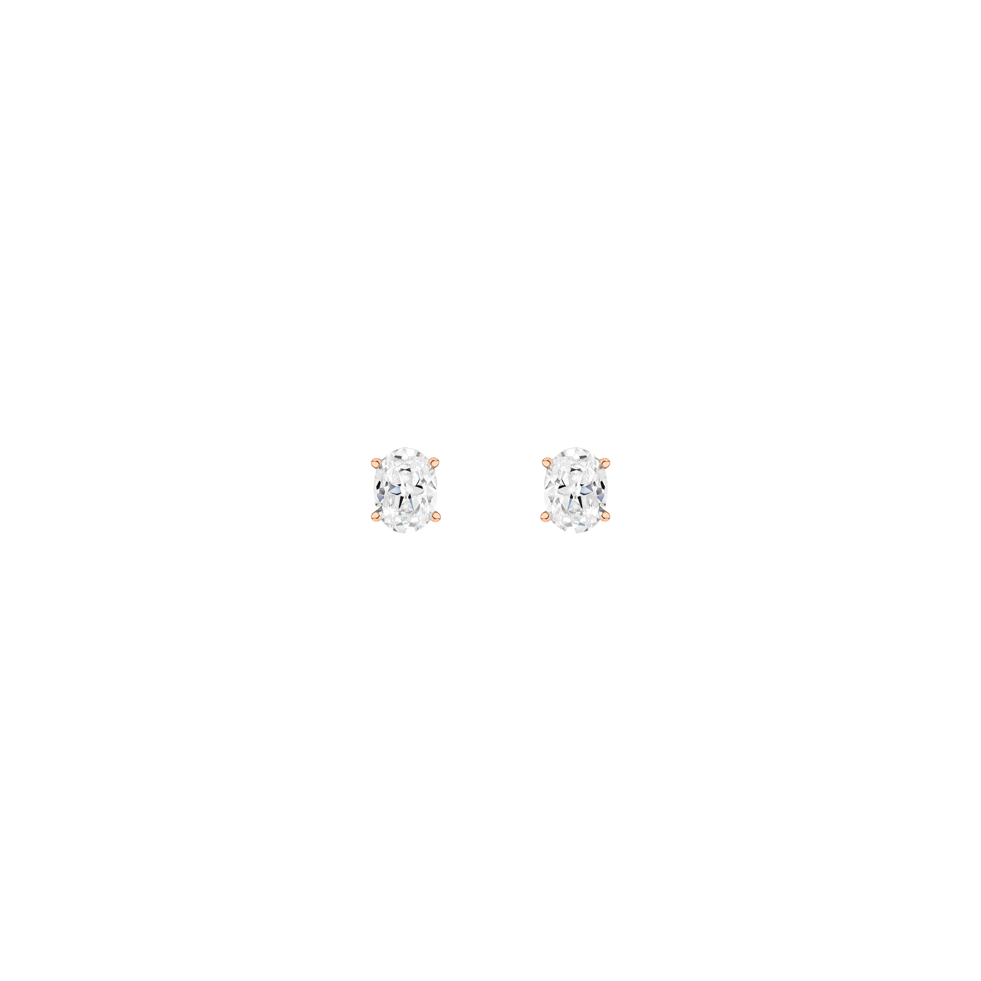 Luxury Oval Lab Grown Diamond Studs