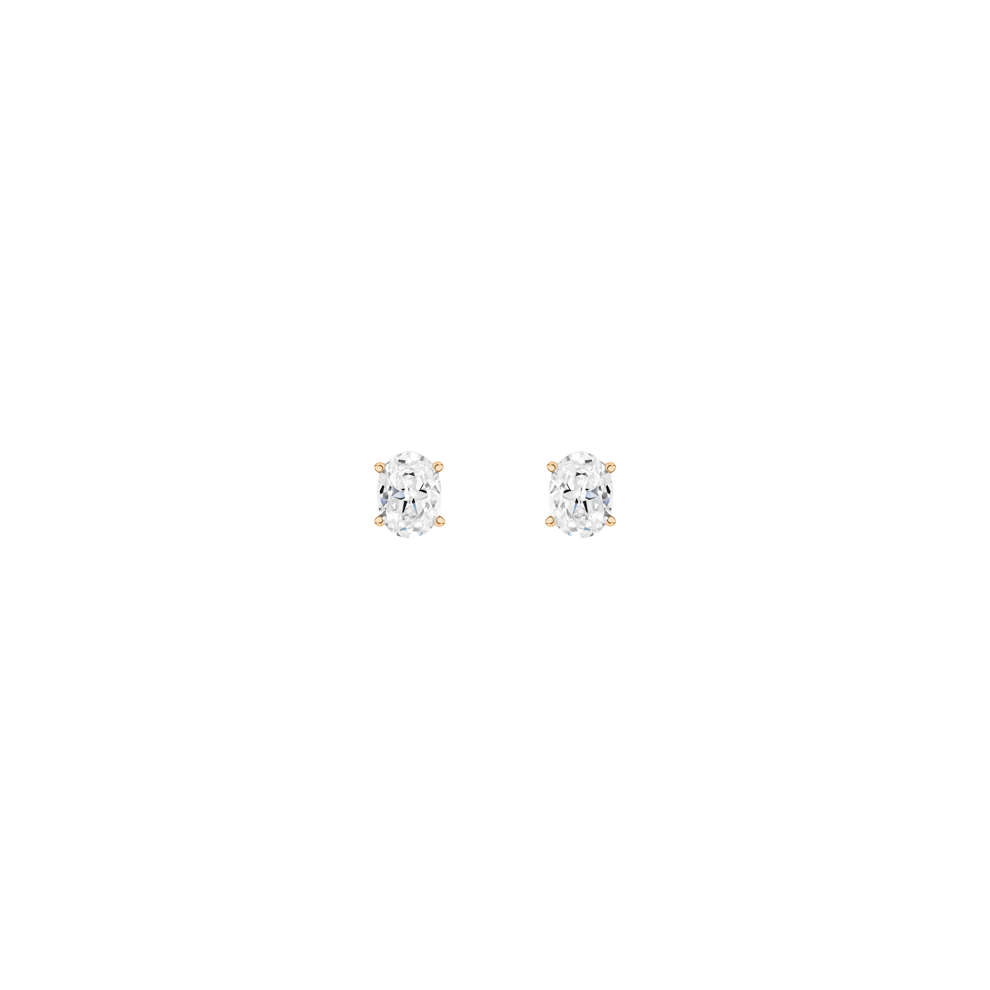 Luxury Oval Lab Grown Diamond Studs
