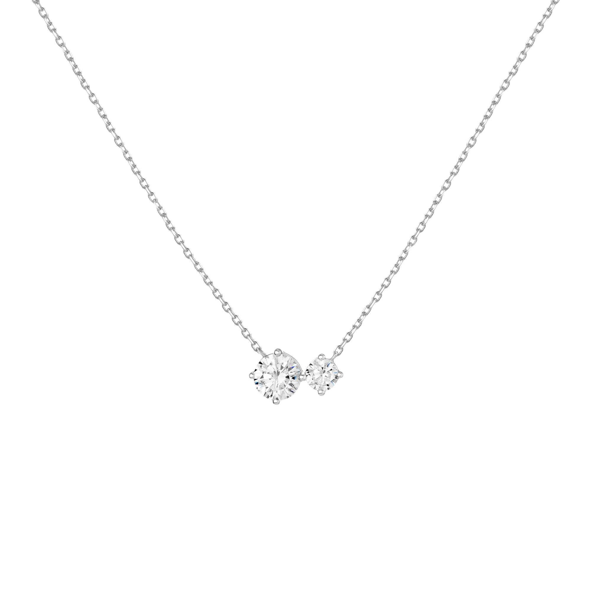 Lab Grown Diamond Duo Necklace