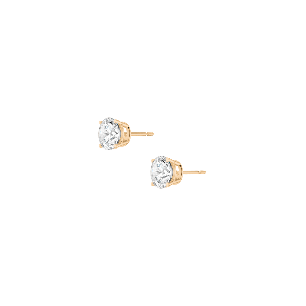 Luxury Round Lab Grown Diamond Studs